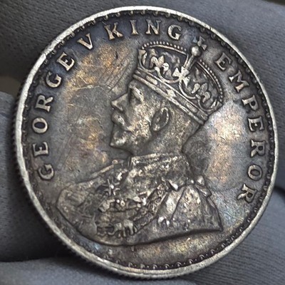 Key Date British India George V Silver Rupee 1922 Bombay LZ49