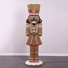 Nutcracker Gingerbread Cookie Over Sized Resin Statue Seasonal Holiday Prop