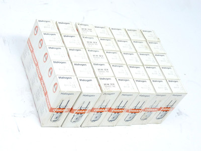 LOT OF 35 OSRAM GERMANY 64425 AX 20W TUNGSTEN HALOGEN BULBS 12V 2 PIN NEW SEALED