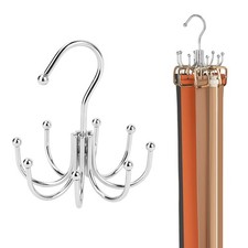 ZEDODIER Belt Hanger, Organizer for Closet, Keeping Belts 1 Pack, Silver