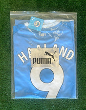 PUMA Manchester City Erling Haaland #9 Men's XL Soccer Jersey Blue/White