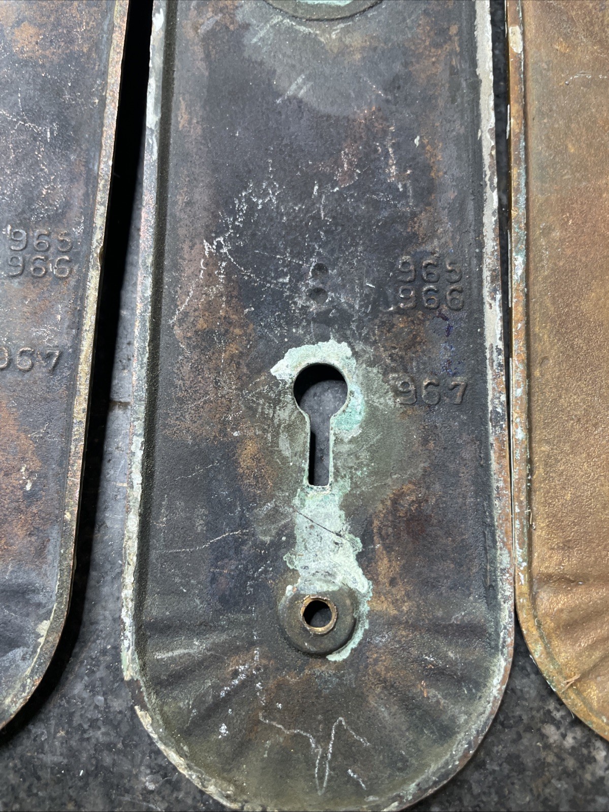 Sargent & Co Brass Bronze Escutcheon Sunburst starburst Pattern Quantity of one