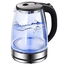 220V 1.8L Electric Glass Tea Kettle Water Boiler Home Kitchen water heater