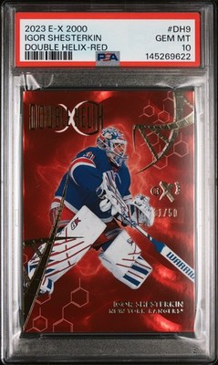2023 SKYBOX E-X 2000 DOUBLE HELIX RED #DH9 IGOR SHESTERKIN 31/50 PSA 10
