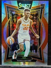 Saniya Rivers (RC) 2025 Panini Select WNBA #52 Silver Concourse Connecticut Sun