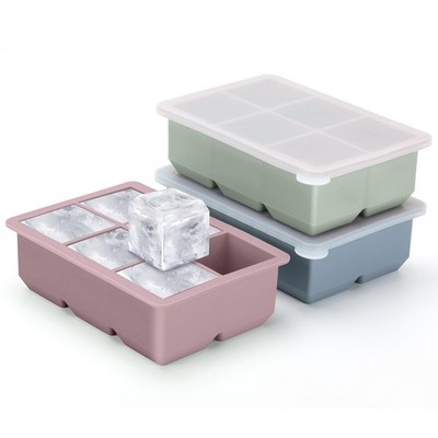 Silicone Ice Cube Trays 3 Pack - Large Size Silicone Ice Cube Molds with Leak...