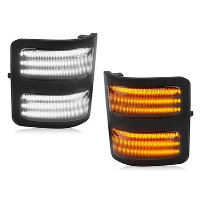 LED Switchback White/Amber Flowing Side Mirror Light For 2008-16 Ford F250 F350