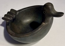 Beautiful Aldo Londi Bitossi 50s Italy Pottery Bird Duck Ashtray Bowl Vintage