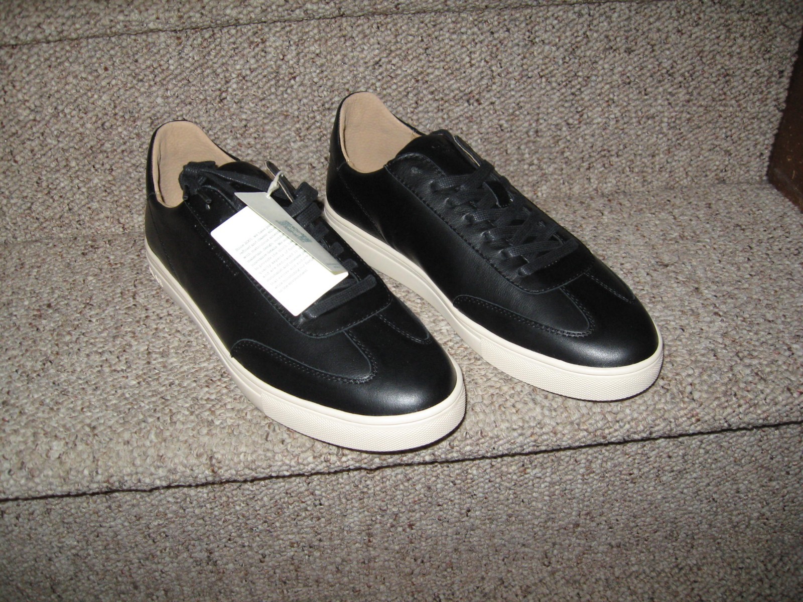 NEW CLAE Los Angeles Black Milled Leather casual shoes sneakers US SIZE 10 image 4