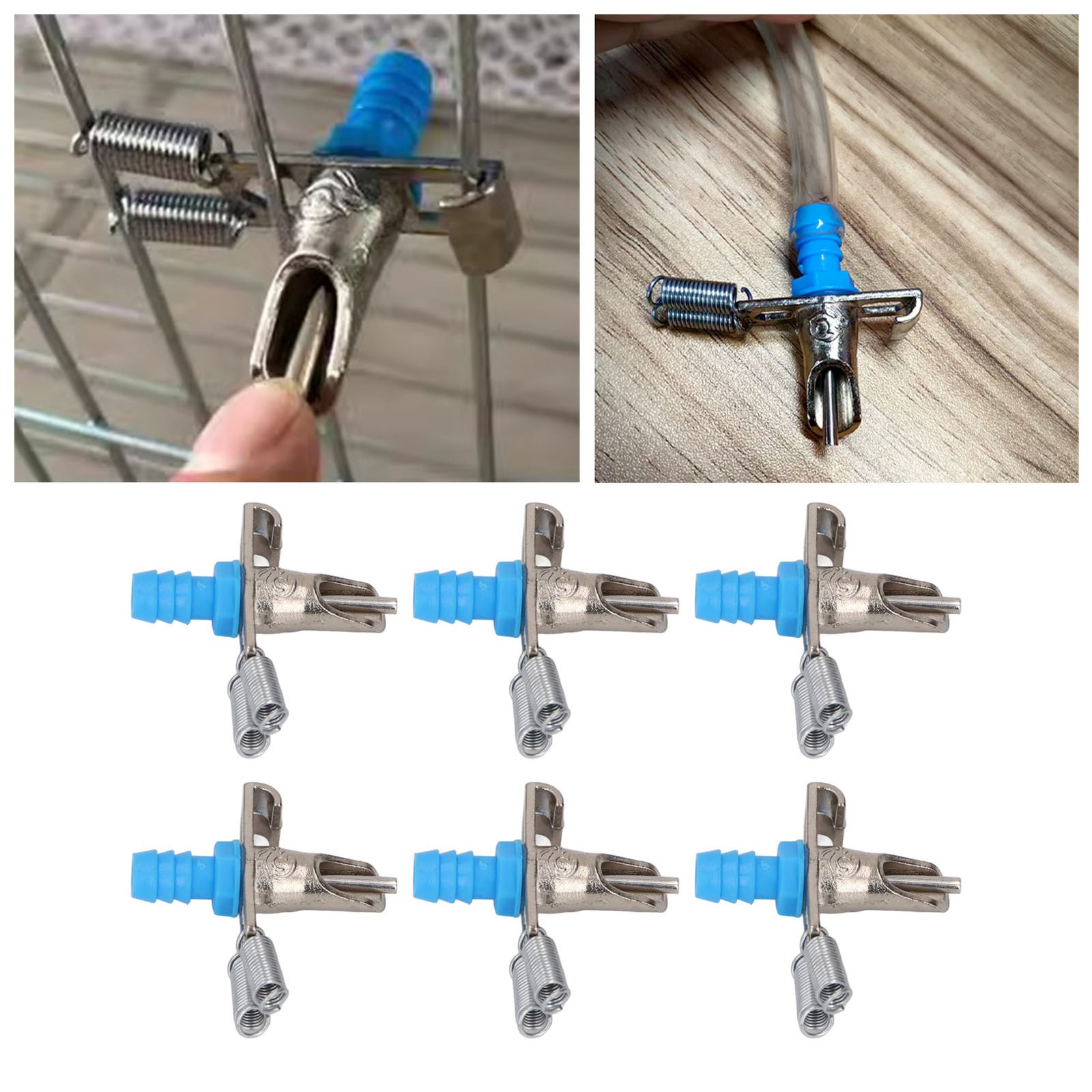 10PCS Automatic Water Nipples Galvanized Water Drinker Feeder With