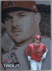 Topps Bowman's Best Pixel Portraits Mike Trout Angels Insert #P-9 Baseball Card