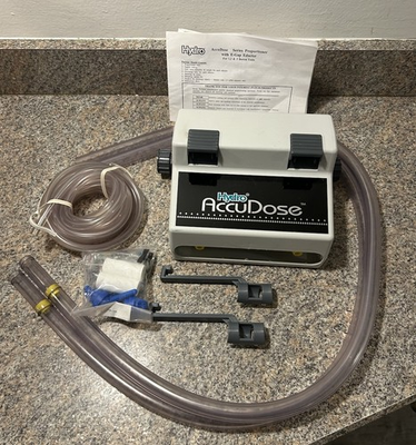 #ad HYDRO ACCUDOSE SYSTEM DISPENSER MODEL 38441 WITH ATTACHMENTS $199.99