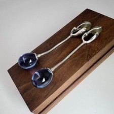 Baccarat Torsade Violet Crystal Earrings for Women