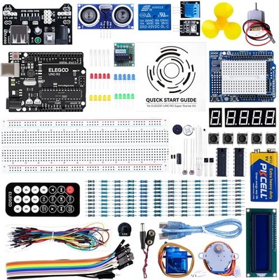 ELEGOO UNO R3 Starter Kit Arduino IDE LCD Modul 9V Batterie