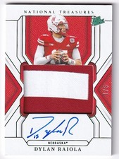 2025 National Treasures DYLAN RAIOLA Rookie Patch Auto Emerald 1/5 - Oregon