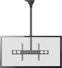 Adjustable Height TV Ceiling Mount-Tilting Vertical VESA Universal Monitor Mount