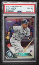 2016 Topps Chrome Refractor Ketel Marte #121 PSA 10 GEM MT 02jw