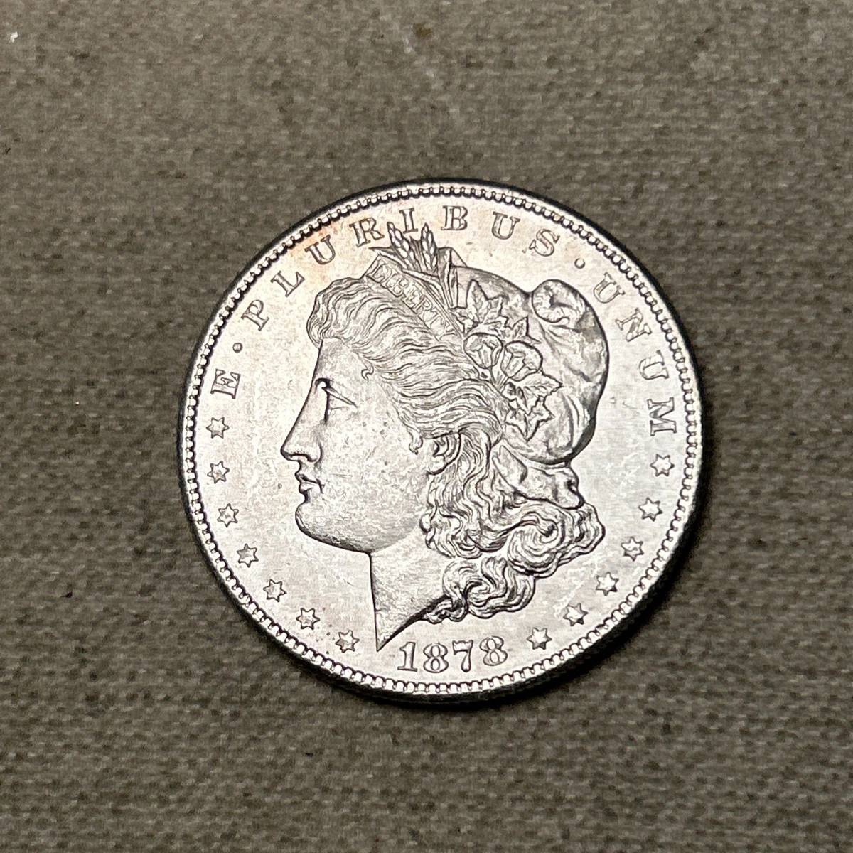 Uncirculated Silver 1878 Year Morgan US Dollars (1878-1921) for