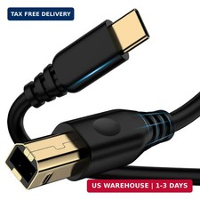 USB C Printer Cable 6FT Type C to USB B Printer Cables,High-Speed Scanner Cord