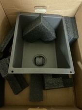 Blanco 443234 Liven SILGRANIT Granite 16.75" Drop-In/Undermount Sink, Coal Black