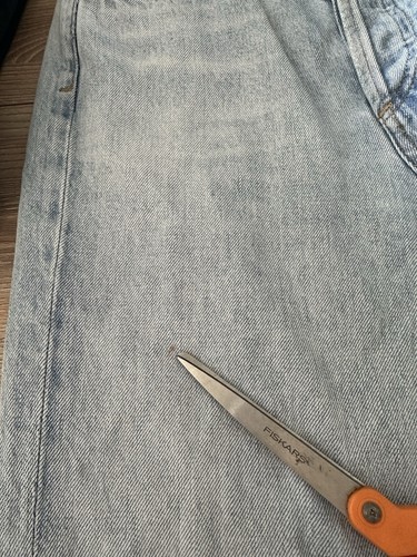 Agolde Jeans Riley High Rise Straight Distressed Mom Button Fly Blau Damen 24 - Bild 13 von 13