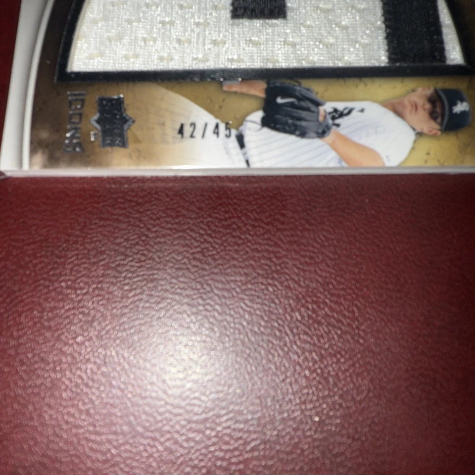 Upper Deck Icons Lettermen 2009 Gavin Floyd White Sox Parch 42/45 (letra F) 🔥 Foto 3 de 3