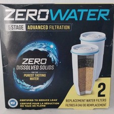 2-Pack Zero Water 5 Stage Advanced Filtration Replacement Water Filters ZR-006