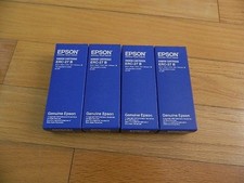 GENUINE LOT 4 Epson ERC-27 B Black Ribbon Cartridge TM-290 TM295 27B NEW SEALED