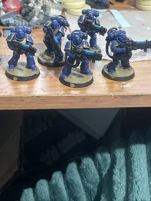 Space Marines  Ultramarines 5x Hellblasters - Well Painted #4592