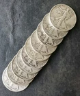 Lot of 10 50c Walking Liberty Silver Half Dollars