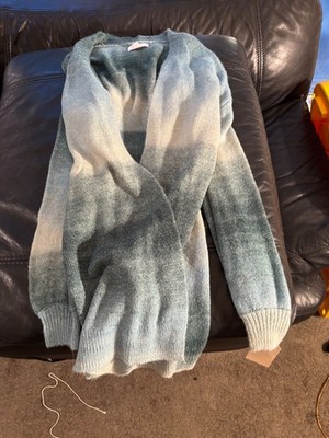Lauren Conrad XS green turquoise cardigan sweater Mint  Studio wardrobe auction