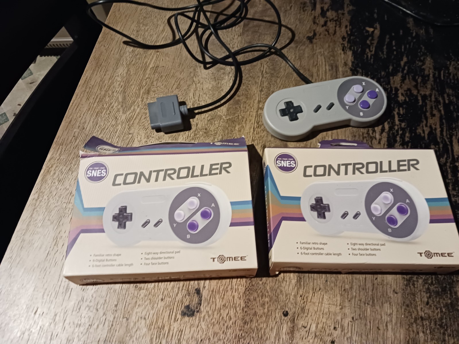 3 Super Nintendo Controllers