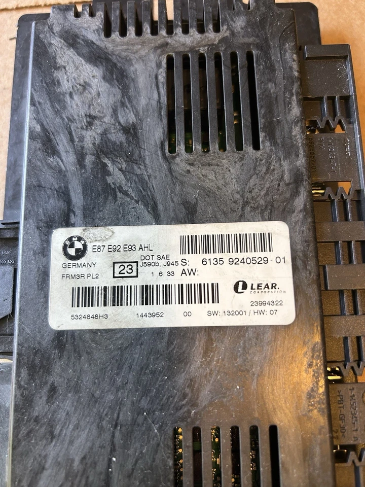 Unidad de control del espacio para los pies BMW 335i cupé 9240529 Foto 2 de 4