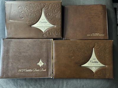 1972 Cadillac Dealership Color & Upholstery selections, Data books, 4 in total. 