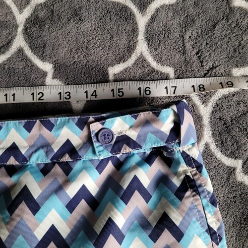 Pantaloncini da bagno uomo Frescobol Carioca sartoriali Rio De Janeiro blu bianco 36 Chevron - Foto 5 di 8
