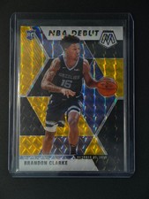Brandon Clarke RC 2019-20 Panini Mosaic NBA Debut Black Gold Mosaic 1/8 [3hk