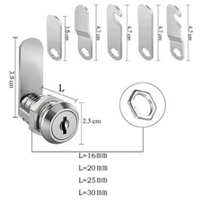 Cabinet Lock Set Zinc Alloy Cam Lock for Locker for Tool Box Filing Cabinet