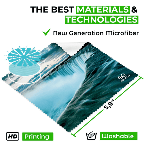 Microfiber Cleaning Cloth for Glasses Eyeglass Cleaning Cloth Lens Cleaning - Picture 2 of 6