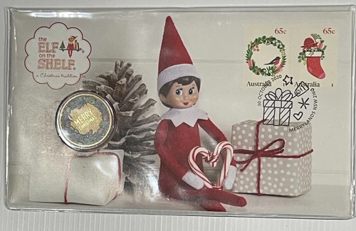 AUSTRALIA 2020 CHRISTMAS- ELF ON THE SHELF COMMEMORATIVE $1 COIN FDC/PNC