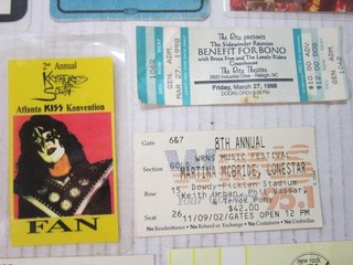 Vtg 1970s 2000s Rock Concert TICKET STUB LOT 69 Extras Zepplin Kiss Ozzy Boston