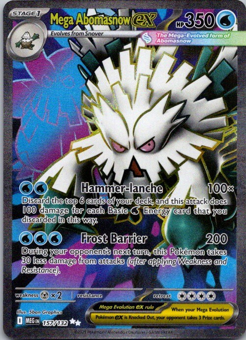 ME01: Mega Evolution #157/132 Mega Abomasnow ex