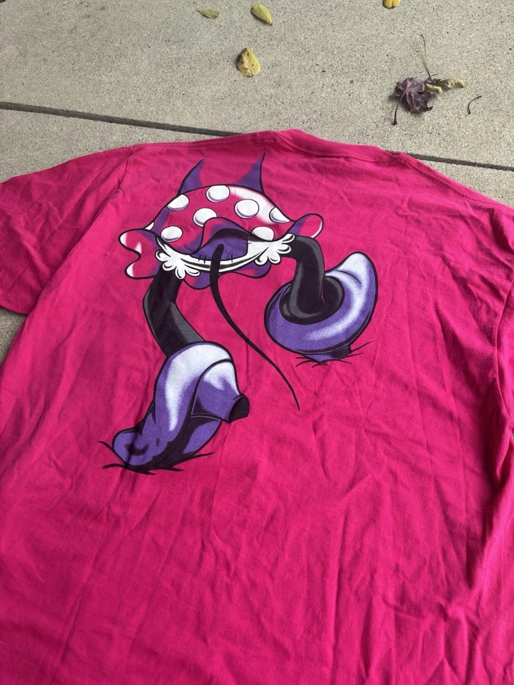 Винтажная футболка Disney размер OSFM 90-е сделано в США двусторонняя Minnie Mouse розовая - Изображение 4 из 4