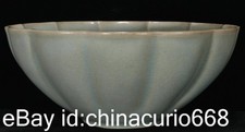 7.6" Marked Old Chinese Ru Kiln Porcelain Dynasty Palace Lace Bowl Bowls