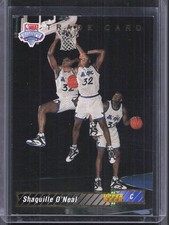 1992-93 Upper Deck #1 Shaquille O'Neal Trade Card Rookie. rookie card picture