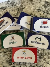 Spanish Vocabulary Flashcards for Language Learning 250 Count New Open Box