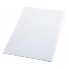 Cutting Board White Plastic 15x20in Non Porous BPA Free NSF Kitchen Food Safe