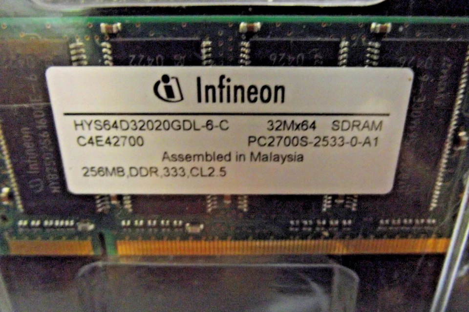 PNY PC2700 1GB SO-DIMM 333MHz DDR MEMORY (MN1024SD1-333) 2 AVAILABLE BIN 6 - Image 4 of 4