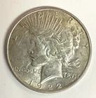 1922 Peace  Silver Dollar