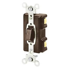 Bryant 4983 Wall Switch, 20A, 3-Way Type, Press Style