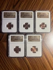2009/2010 LINCOLN COINS NGC LOT OF 5 Brilliant Uncirculated